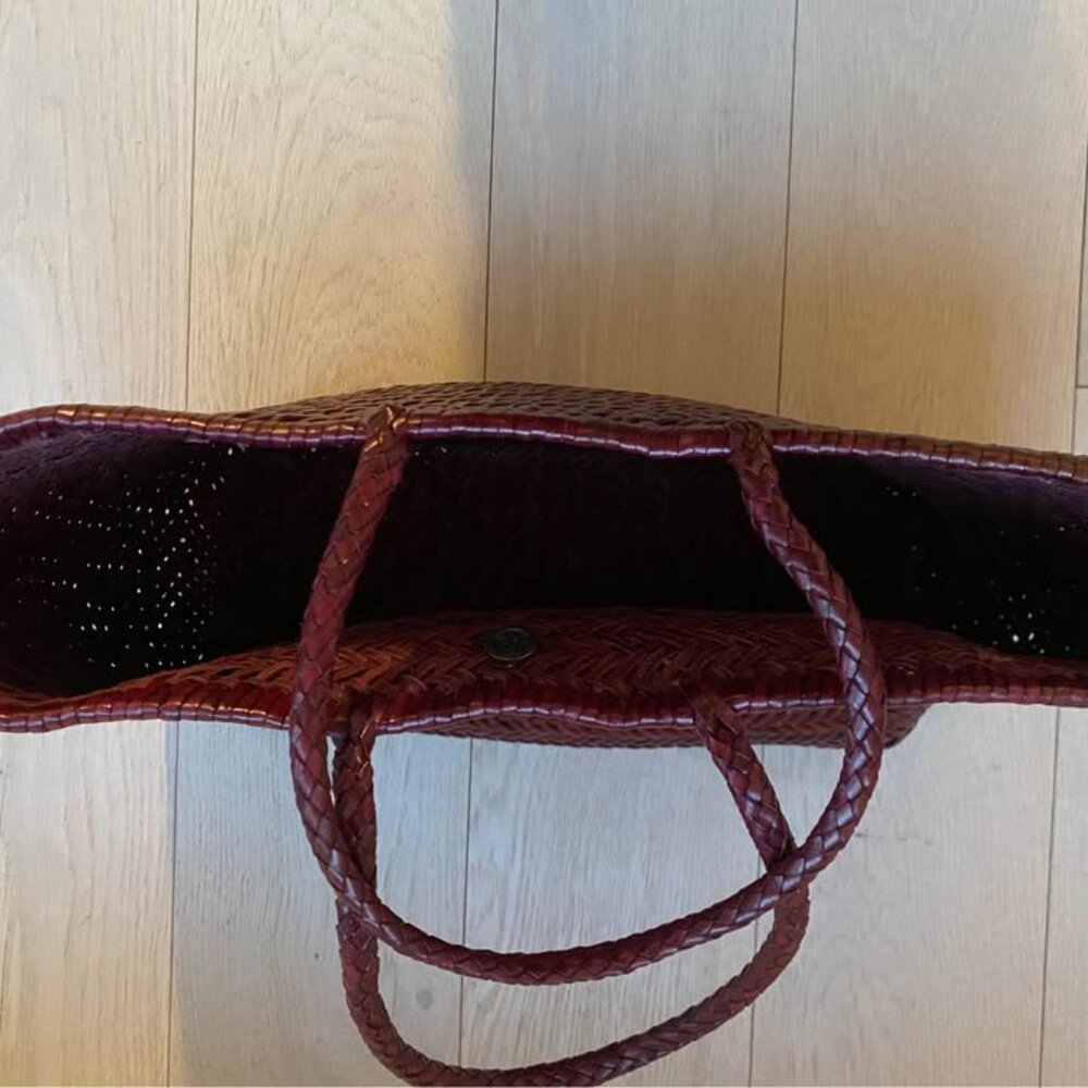 DRAGON DIFFUSION Burgundy Triple Jump Big Tote - Picture 3 of 3